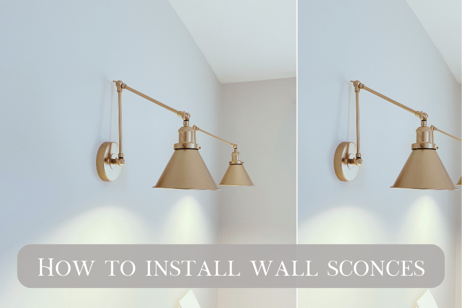 how to install wall sconces