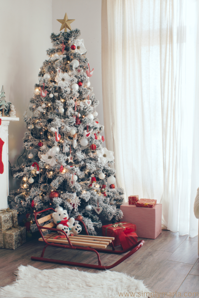 red christmas tree decorations pinterest