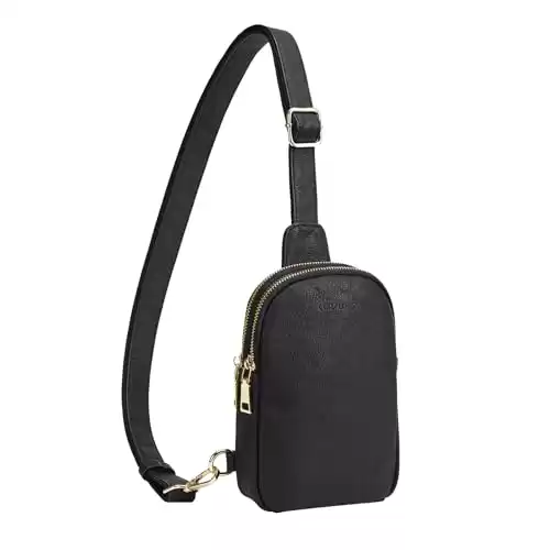 CORALDAISY Fanny Pack Crossbody Bags for Women Fanny Packs for Women Sling Bag Belt Bag for Women cross body bag purses for women Vegan Leather small Purse hobo bag Gifts for Her