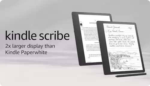 Amazon Kindle Scribe (16 GB) the first Kindle and digital notebook, all in one, with a 10.2 300 ppi Paperwhite display, includes Basic Pen