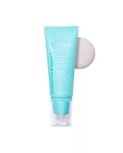 TULA Skin Care Face Filter Blurring and Moisturizing Primer - Sunrise, Evens the Appearance of Skin Tone & Redness, Hydrates & Improves Makeup Wear, 1fl oz