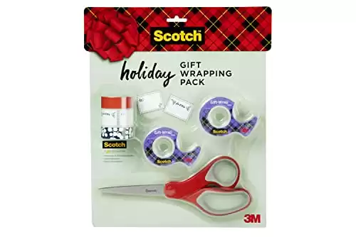 Scotch Holiday Gift Wrapping Tape Pack, Multicolor, Kit