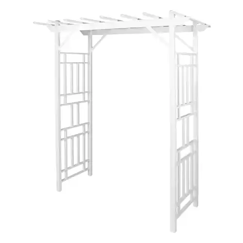 Dura-Trel Outdoor Garden Arch, Wellington Arbor Trellis for Climbing Plants, 72" x 85"