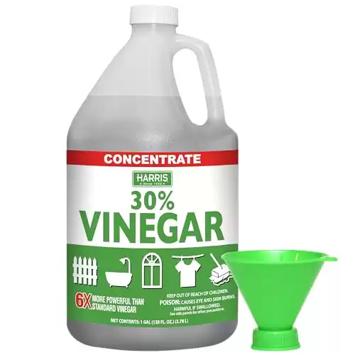 Harris 30% Vinegar, Extra Strength with Easy Fill Funnel Included, Gallon